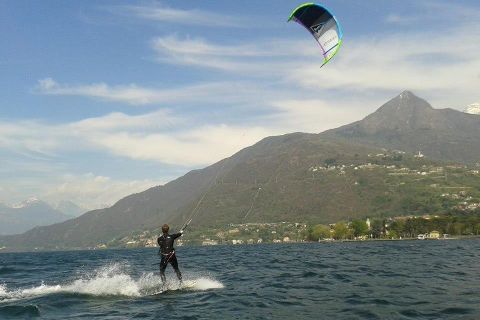 Lift kitesurf sul lago di Como