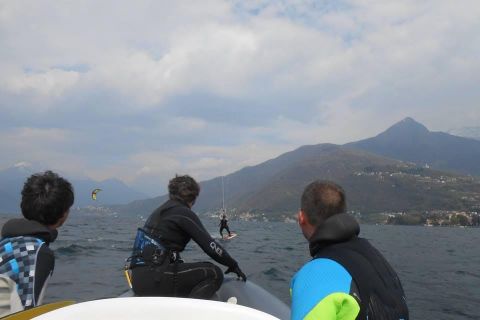 Un sabato perfetto di kitesurf sul Lago di Como