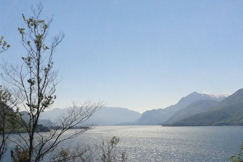 View from our kite school Lago di Como
