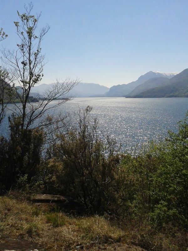 View from our kite school Lago di Como