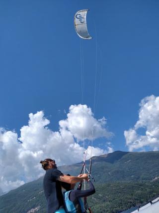 Primo volo con il kite
